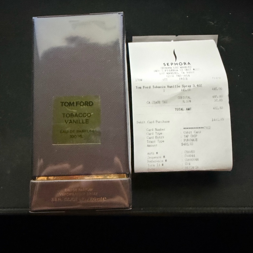 Tom Ford Tobacco Vanille Eau de Parfum - Luxurious Brown Packaging